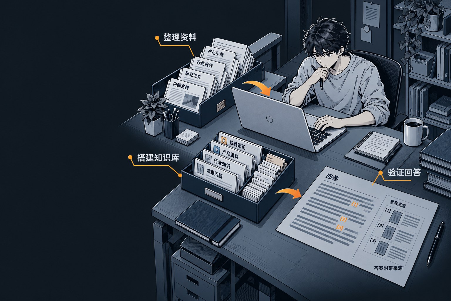 技术漫画工作台：整理资料、搭建知识库并验证回答来源